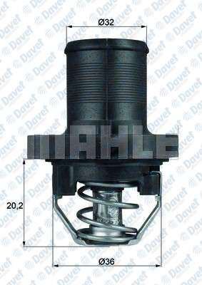 MAHLE TI4789 Termostat (89c) P206-P307-C4 Et3j4(1.4 16v) - Tu5jp4(1.6 16v)  Partner Ii-Berlingo Ii-Saxo-P206+(T3e)-P206-Xsara Tu3a-Tu3jp(1.4 8v)